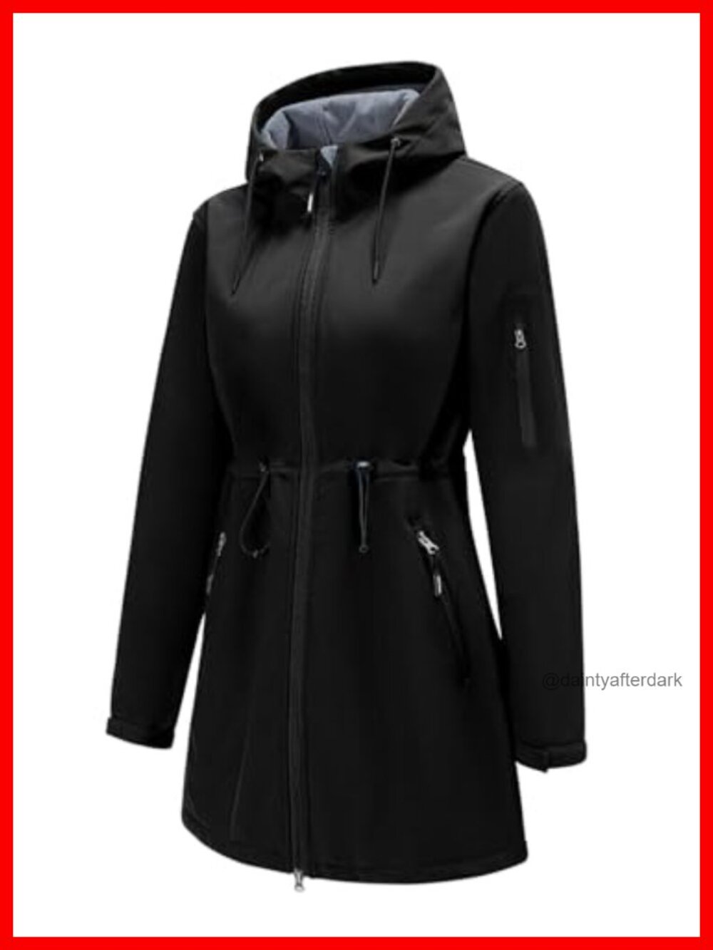Women's Softshell Jacket Waterproof Fleece Lined Hooded Anorak Outdoor Coat